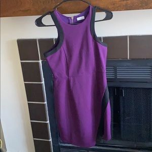 TOBI Black and purple mini dress